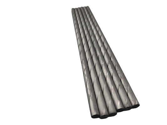 Qualität  Customizable Length Ground Surface Finish Cemented Carbide Helical Rods for Precision Cutting usine