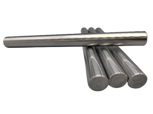 Metallische Silber-Wolframkarbid-Stäbe mit einem flachen Ende / einem gerammten Ende