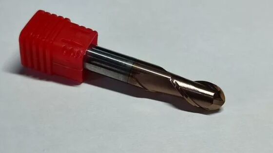 HRC55 Carbide End Mill Durchmesser 10 Millimeter Braun Kupferbeschichtung Leistung bei verschiedenen Bearbeitungsabläufen bietet